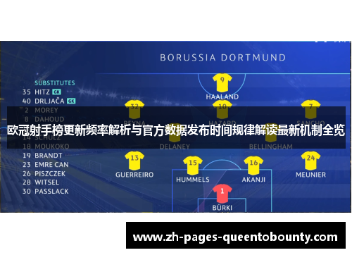 欧冠射手榜更新频率解析与官方数据发布时间规律解读最新机制全览